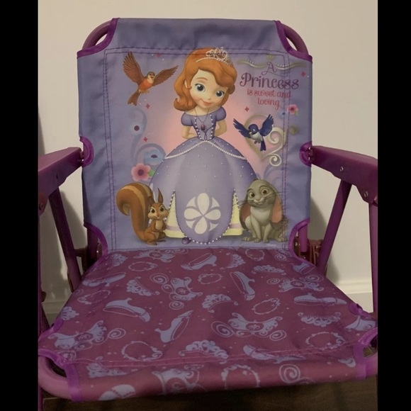 2 Disney Sofia the First Toddler Chairs Foldable - Picture 5 of 15